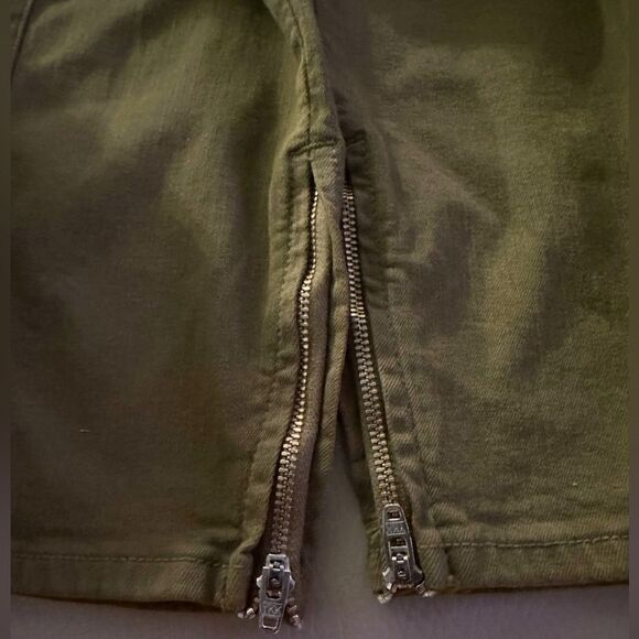 Black Orchid Camille Skinny Cargo Pocket Pants/Jeans in Military Green Size 29 - Picture 12 of 12